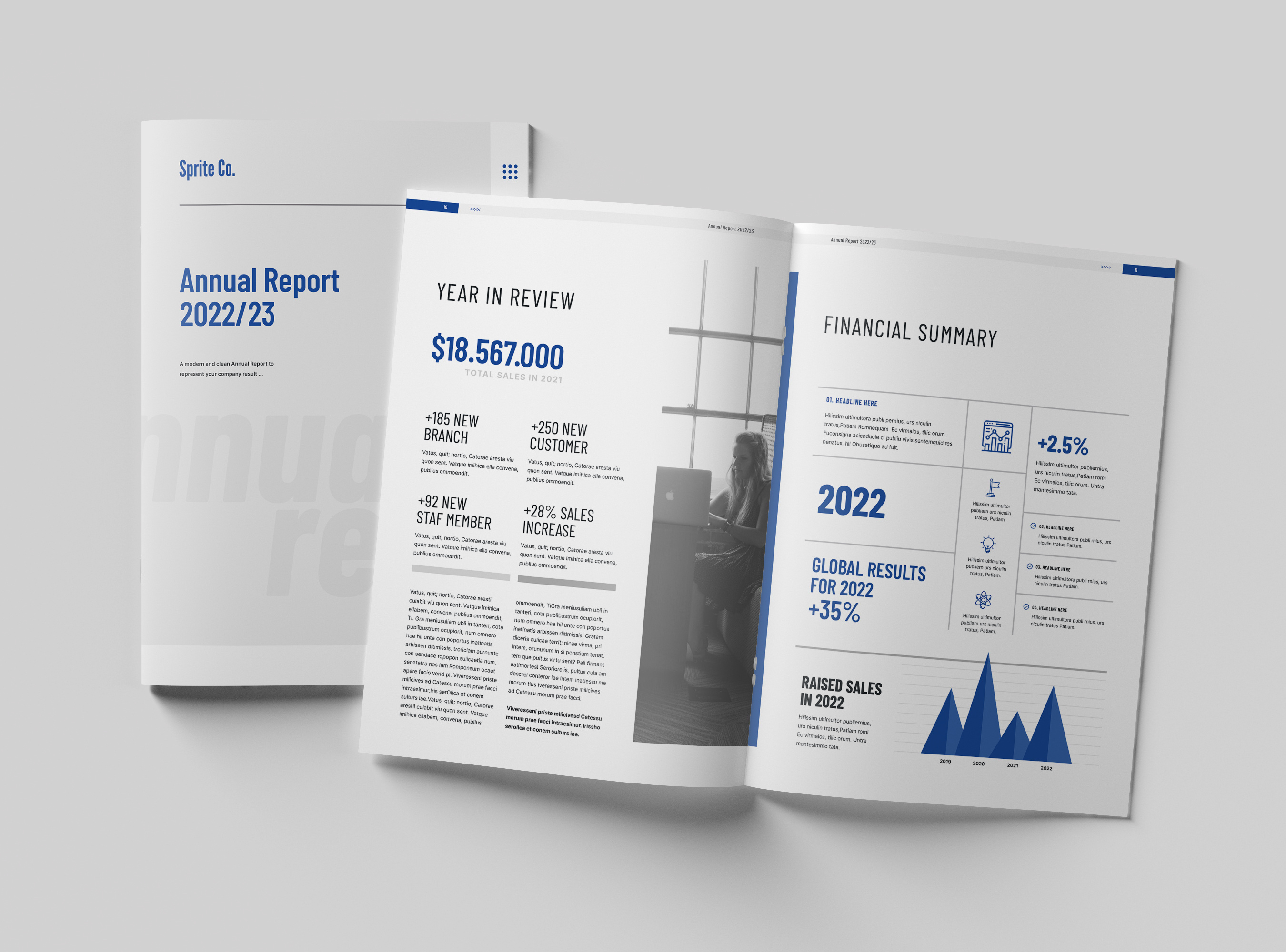 Example of I Will Design Minimal Company Brochure