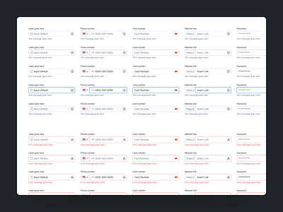 Input Fields - Whitespace UI design input input field input fields inputs ui ui design ux design web design