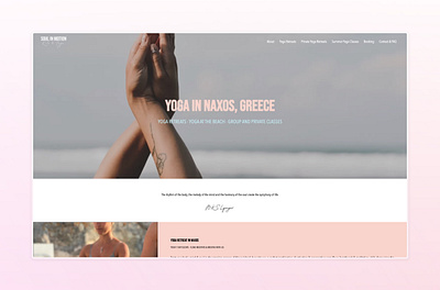 Yoga Retreats Website Design branding design graphic design greece illustration minimal ui web website