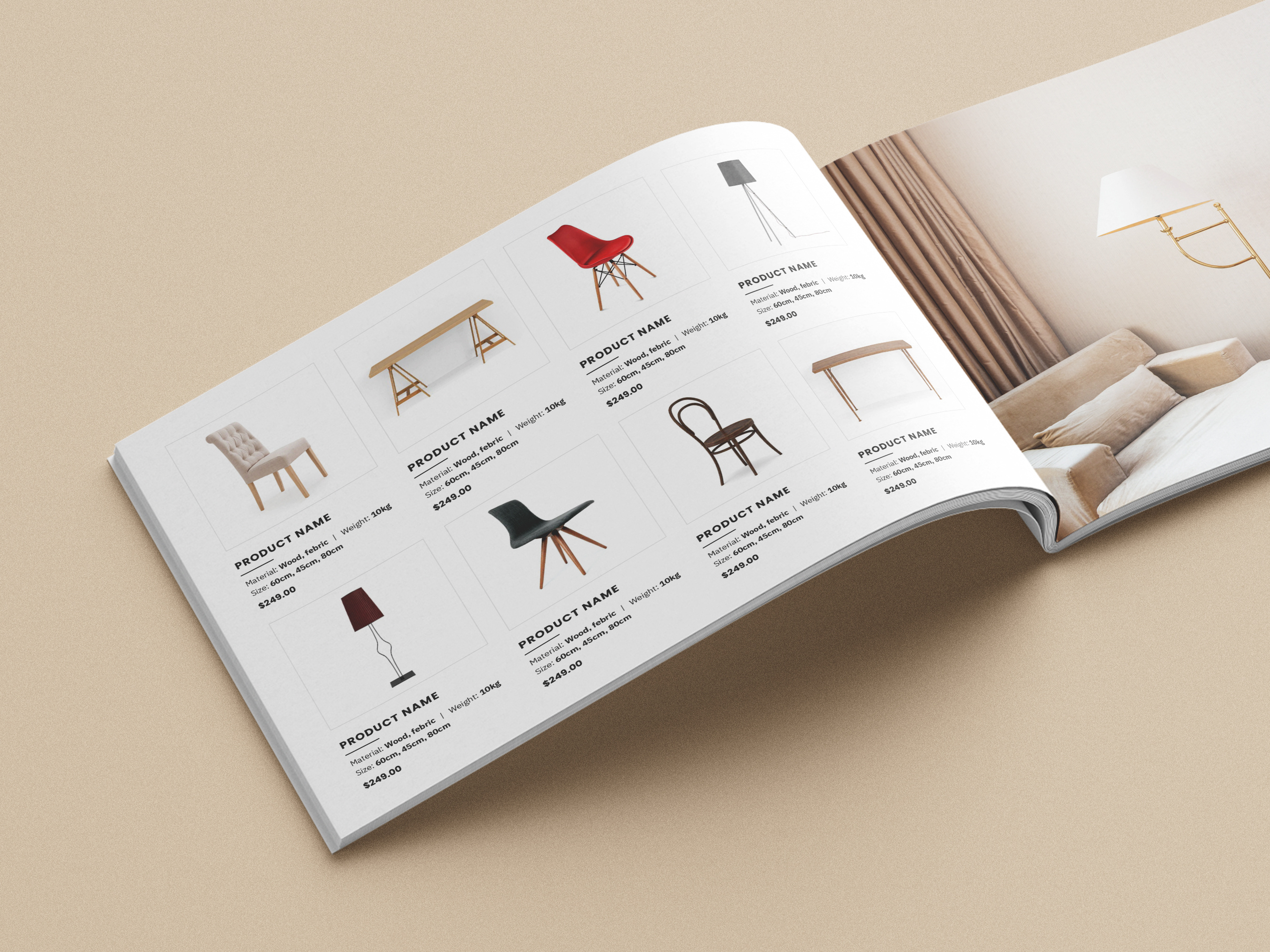 Example of I Will Design Minimal Company Brochure