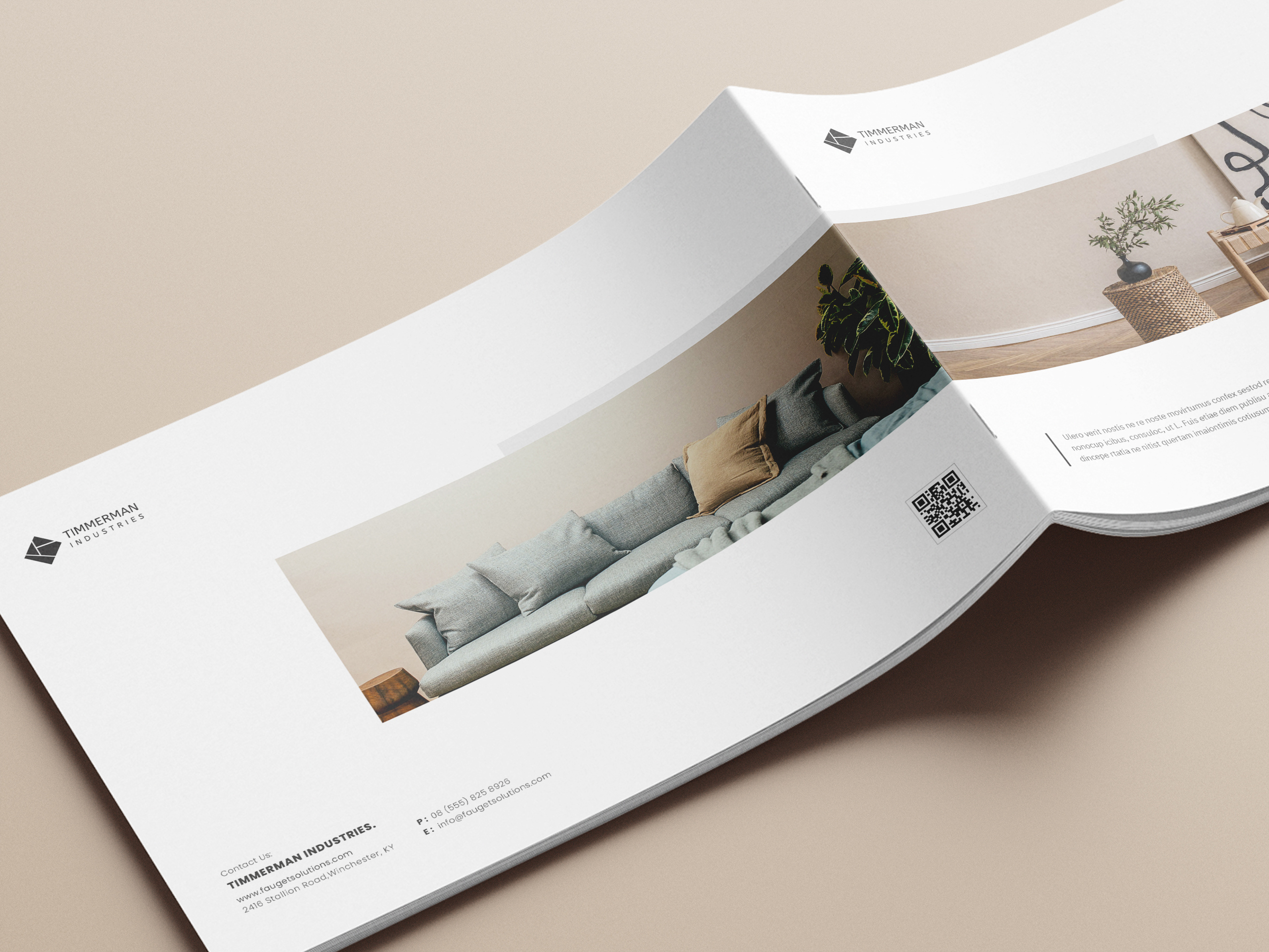Example of I Will Design Minimal Company Brochure