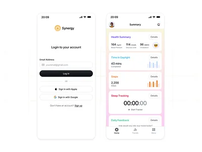 🪄 Health and Wellness App ⬇️ exploration figma health app mobile app design mobile design ui ui design ux