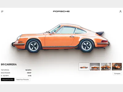 ❖ Minimal Website Design car website minimal design minimal website porsche porsche website ui design uiux uxdesign web design website