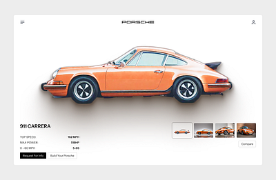 ❖ Minimal Website Design car website minimal design minimal website porsche porsche website ui design uiux uxdesign web design website