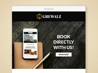 Grewalz - Book Now: email campaign design branding campaign design emailer graphic design mail design mailer mjml
