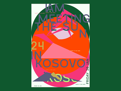 Kosovo 24 branding colo design graphic design illustration kosovo m210297 poster art poster design typography