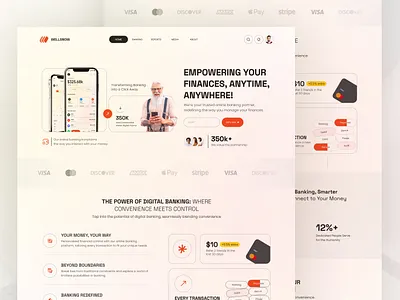 Online Banking Website Design👌 brand dark website design web design