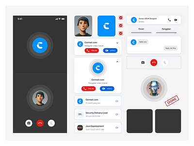 UI Design Video Call app ui video call