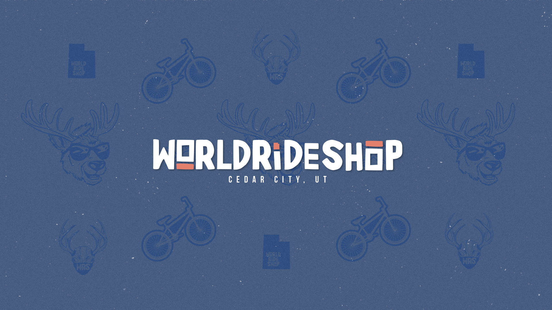 WorldRideShop bicycle bicycle design bike culture bike frame bike shop bikeart bikelife bikes branding community custom cycles cycling elk logo pattern pedal utah