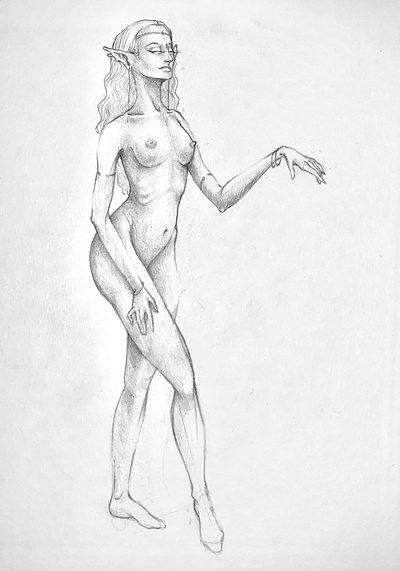 Seductive, study_2 art drawing illustration lineart