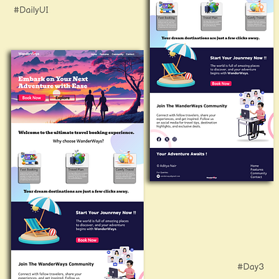 Landing Page graphic design illustration photoshop ui webdesign