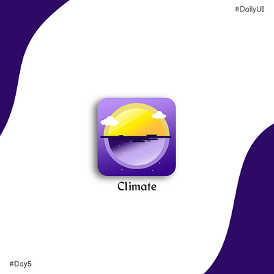 Climate App Icon design graphic design logo photoshop