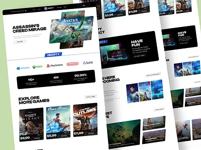 Gaming website redesign UIUX branding design game design game design website game ui gaming landing page gaming platform gaming site gaming websites graphic graphic design illustration illustrator logo metaverse product design typography ui website website design