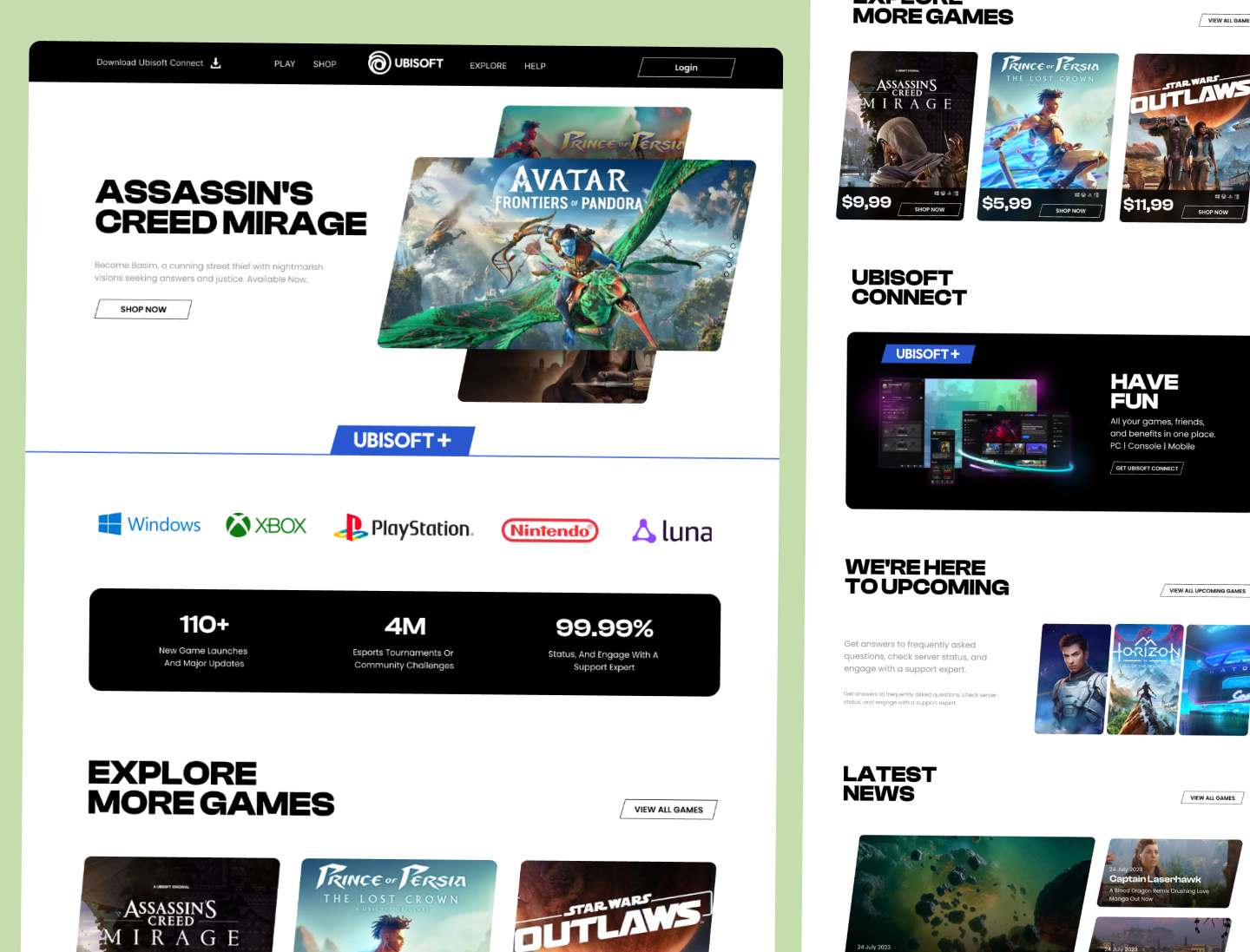 Example of Landing Page Design
