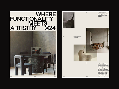 BF.8.6 brand branding clean design digital furniture grid layout minimal swiss typography