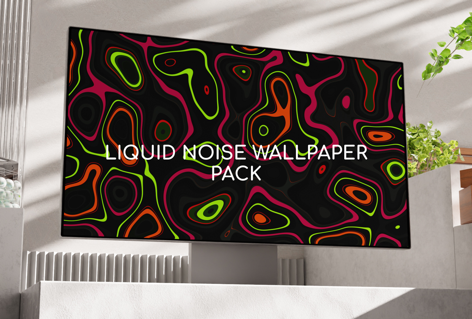 Liquid noise wallpaper pack and mockup 3d scene by xerpage on Dribbble