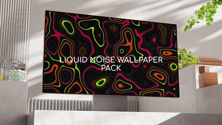 Liquid noise wallpaper pack and mockup 3d scene by xerpage on Dribbble