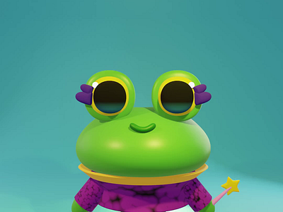 3D Frog character 3d 3dfrog animationcharacter blender blenderanimation character3d frogcharacter frogwitcher modelingcharacter