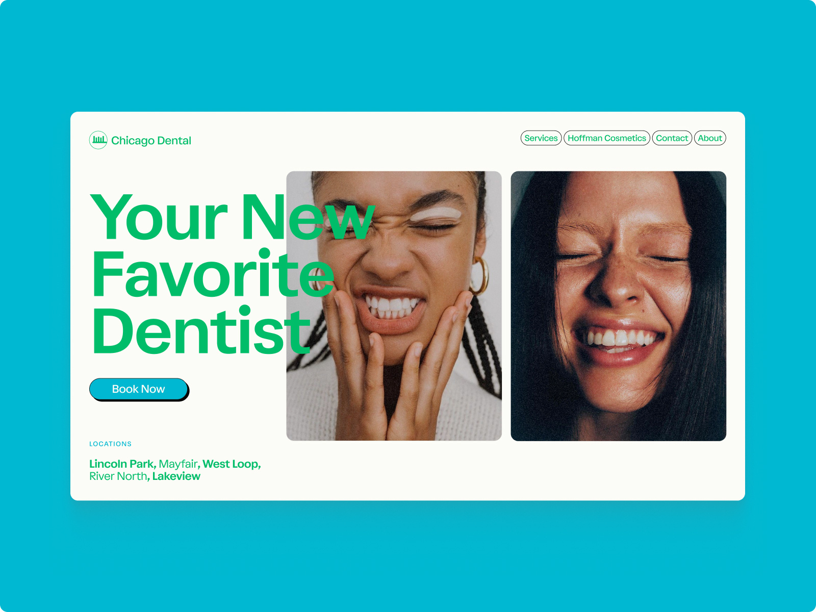 Chicago Dental Studio – Hero Redesign Concept by Michael Henein on Dribbble