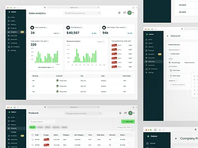 DEBOO- Store management ( supplier) Dashboard Design dashbaord dashboard dashboard design data dashboards e commerce dashboard ecommerce online store product design saas dashboard sales dashboard shopify store dashboard store website ui ui design user dashboard ux web application web design website