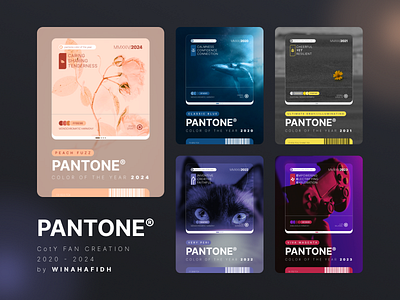 PANTONE Color of the Year Cards [Fan Creation] Pt. 5 app branding cards color color of the year concept design graphic design pantone ui