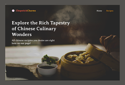 ChopstickCharms aesthetic branding chinese design desktop figma food modern simple typography ui ux webdesign
