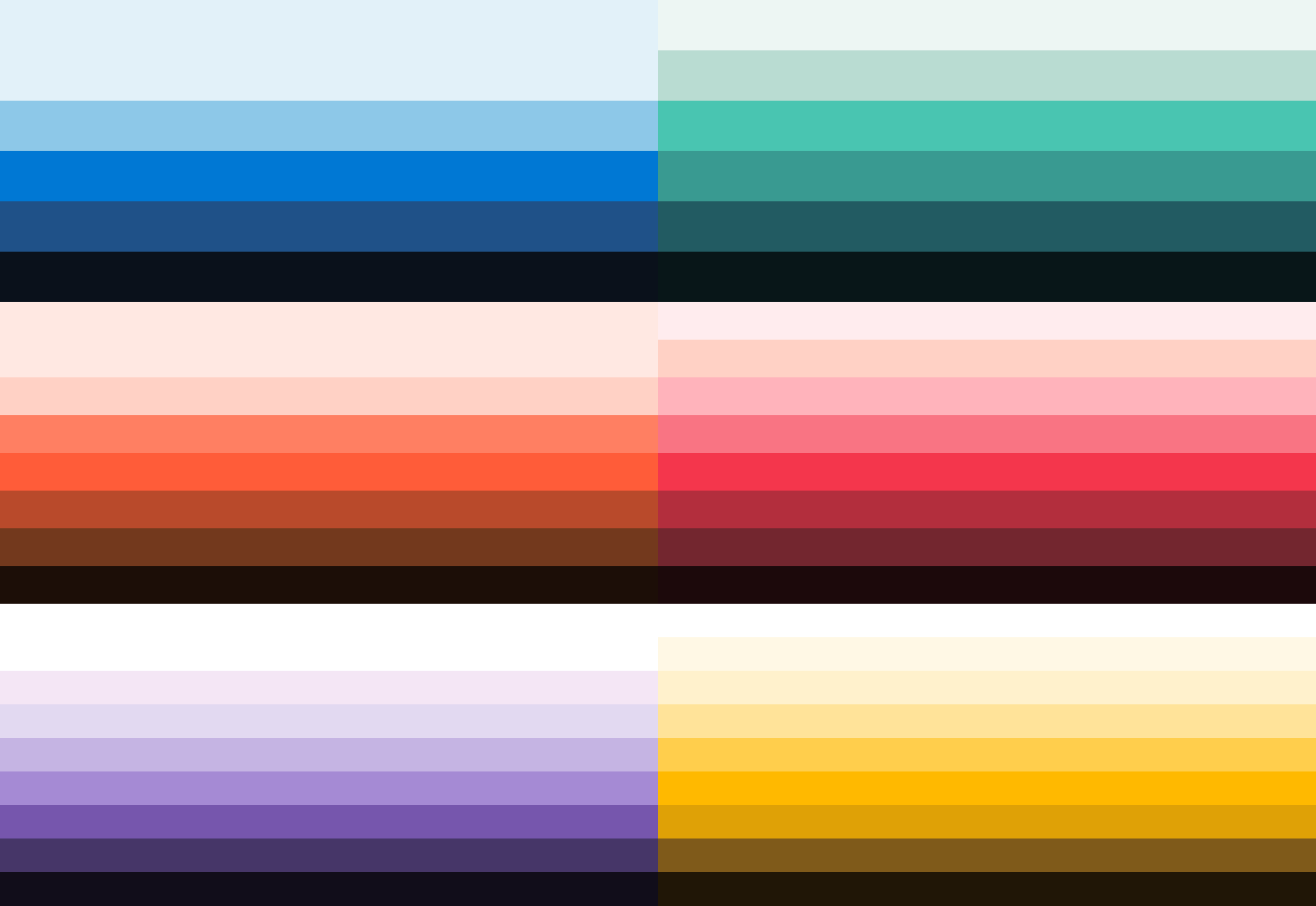 Colour shades spectrum branding co colour design visualisation