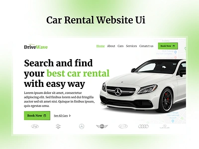 Car rental website Ui - Thinkwebhub branding car rental car rental ui car rental ui website ui webdesign webdesignagency website website ui