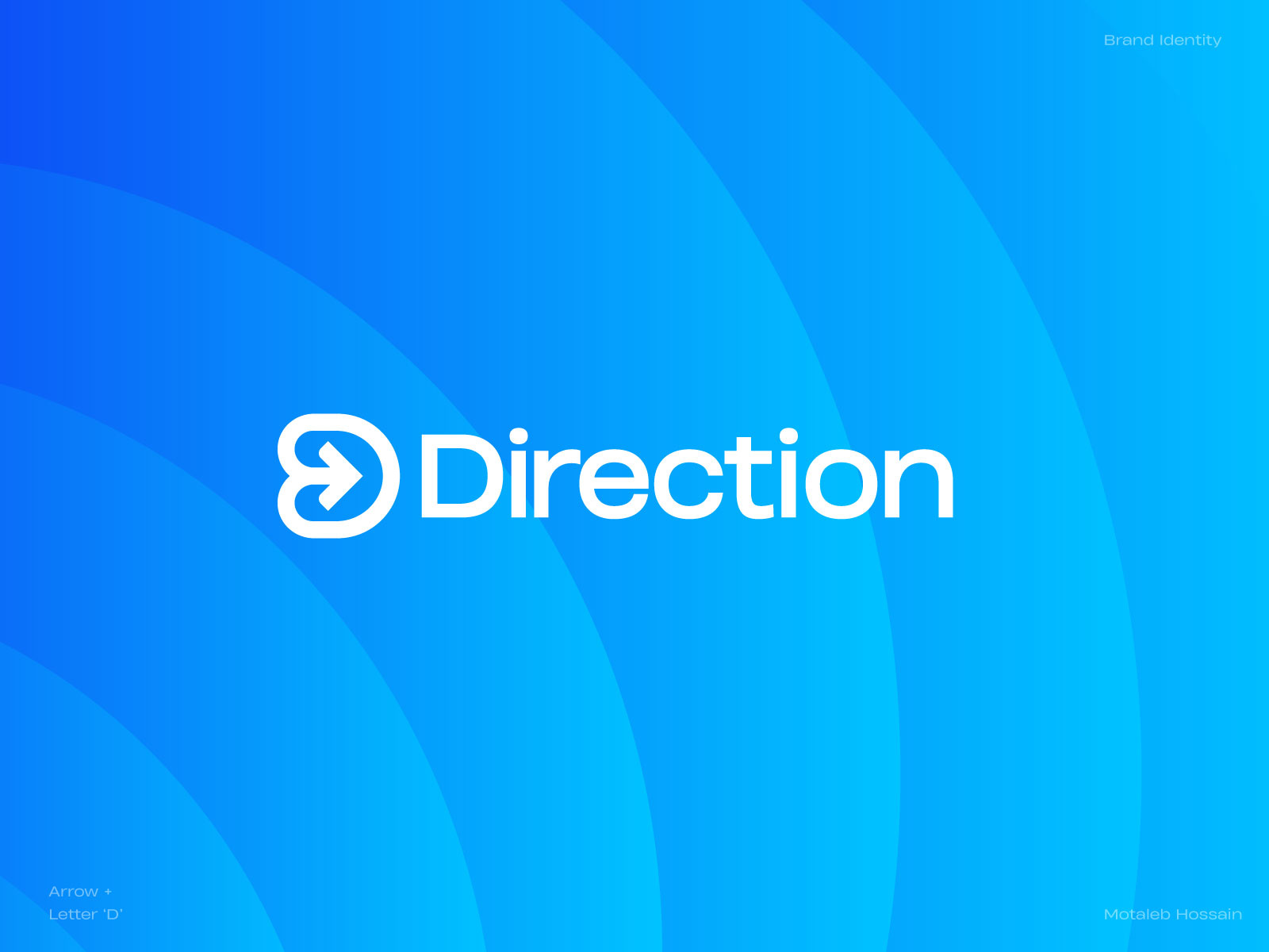 Direction - Business Consultancy arrow brand identity branding business consultancy direction guidelines idea identity letter logo logo logo design modern logo