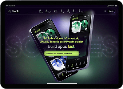 Scales | A Prodkt Concept | Marketing Hero app branding bryan funk concept design system ios prodkt product ui ux