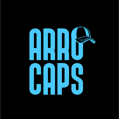 ARRO CAPS MODERN LOGO DESIGN cap logo company logo logo design minimal logo modern logo text logo