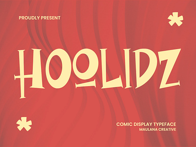 Hoolidz Comic Display Typeface branding font fonts graphic design logo
