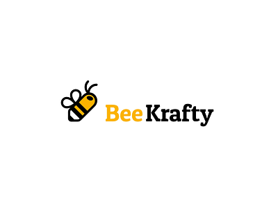 Bee Krafty Logo 2d animation bee branding crafty design graphic design illustration logo madewithsvgator motion graphics pen vector