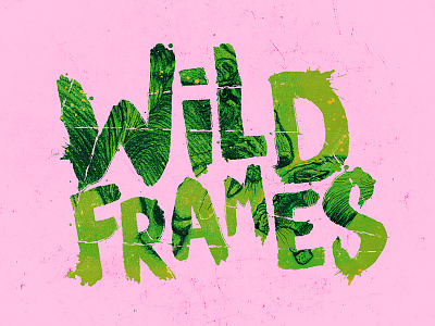 Wild Frames photomontage photoshop texture type typography