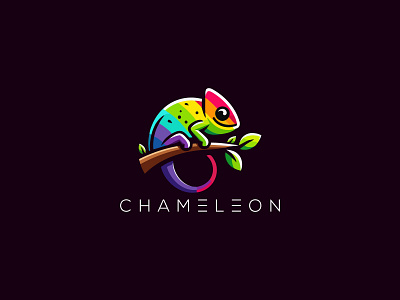 Chameleon Logo app branding chameleon chameleon design chameleon logo chameleon vector logo chameleons chameleons logo design game graphic design illustration logo strong