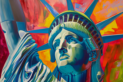 American Liberty [oil painting] america artwork illustration liberty oil painting