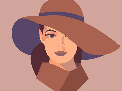 Vintage style woman portrait actress beautiful woman beautiful young woman cartoon portrait fashion portrait female avatar female character female model flat character design movie star retro stylized portrait top model vector portrait vintage woman illustration woman model woman portrait