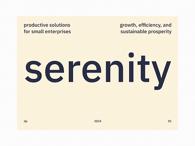 Serenity - Art Direction art branding graphic design illustration logo poster typography vector