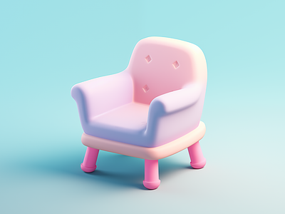 3D Cartoon Chair, 3D Cartoon Arm Chair, 3D Pastel Cartoon Chair 3d arm chair 3d cartoon 3d cartoon arm chair 3d cartoon chair 3d cartoon desgin 3d cartoon logo 3d designer 3d illustration 3d logo 3d pastel arm chair 3d pastel chair brand branding cartoon logo fiverr gerdoo graphic design illustration logo design mascot logo