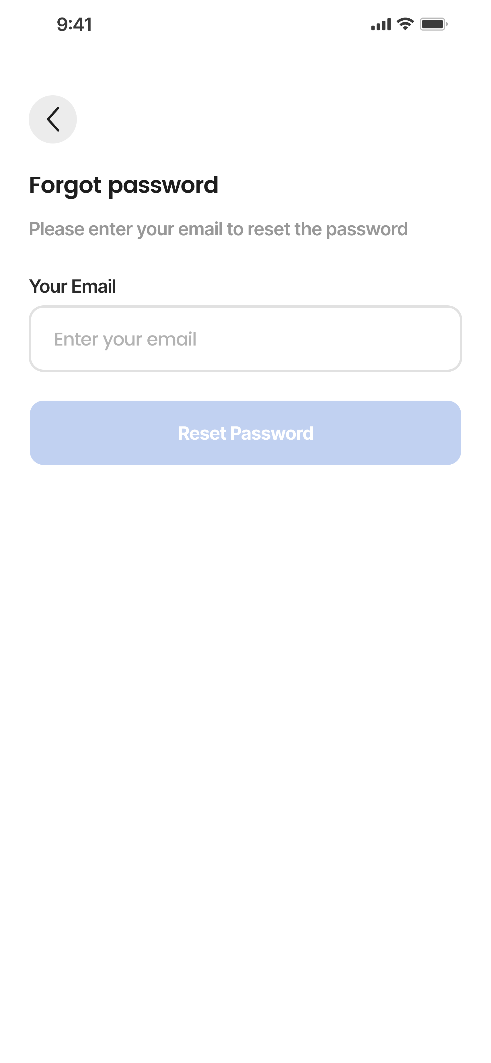 Forgot Password ui design by Musa Mia on Dribbble