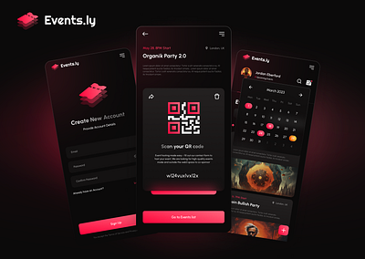 Events.ly NFT ticketing app for Web 3 app ui uiux ux web3