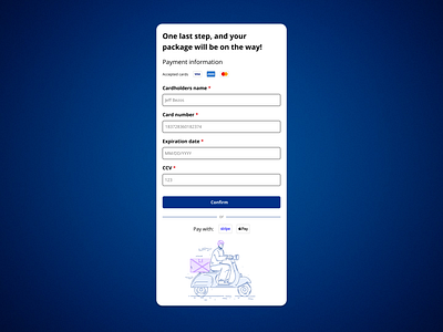 mobile checkout payment form checkout modal dailyui digital design ecommerce mobile design payment form design ui ux design website design