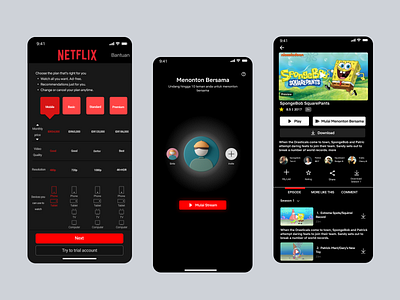 Mobile App - Redesign Netflix branding design engaging graphic design growusers mobile movies netflix personalization streaming tvshows ui ux
