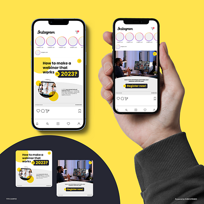 How to Make a Webinar – Social Media Posts – Instagram branding carrousel facebook intagram meta post design social ad social campaign social media social media campaign social post