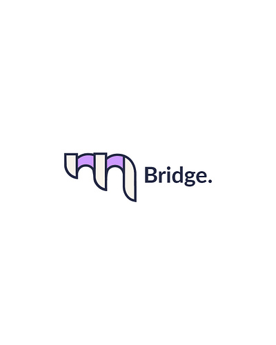 Bridge App - Logo Concept app brand brand identity branding bridge concept graphic design identity illustrator logo logo design logo inspiration technology visual visual identity