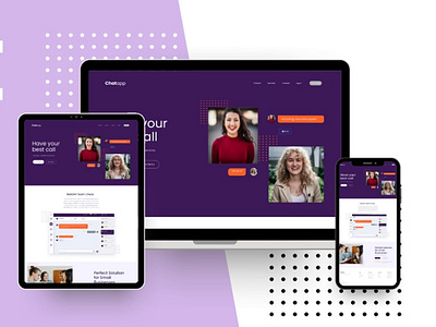 Chatapp Landing page design, Web design, UI Design adobe app design book branding design designer designing figma graphic design landing page ui uiux user experience ux design visual design web application web design