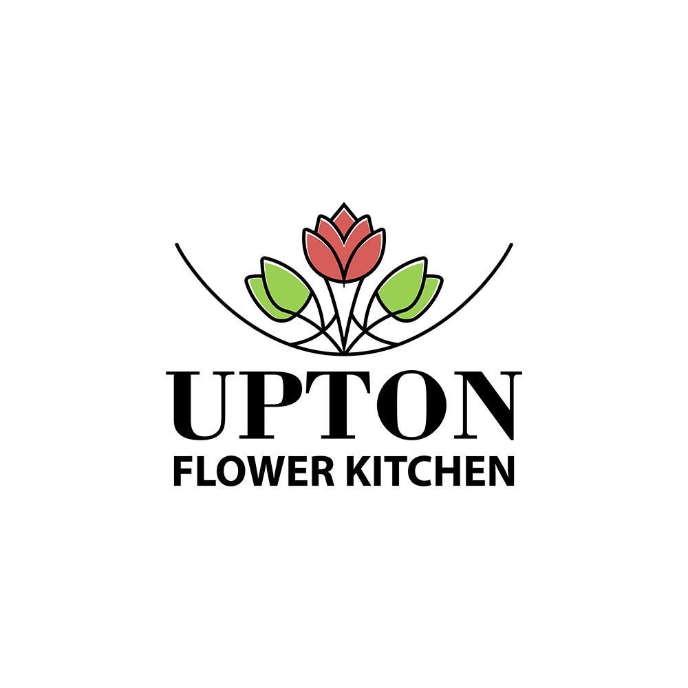Logo design company upton flower kitchen by Juroart on Dribbble