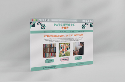 Patchwork Pop | Web & Mobile Design interaction design interface design mobile design prototype ux ux ui web design