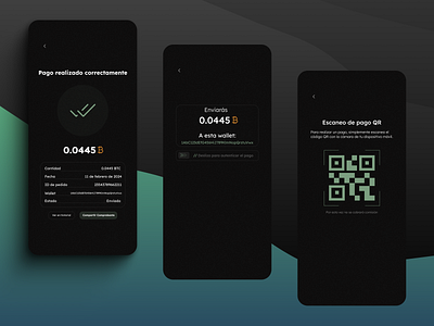 QR Crypto Checkout crypto crypto wallet design mobile qr scan ui wallet