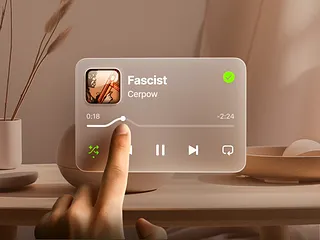 Glass Audio Player